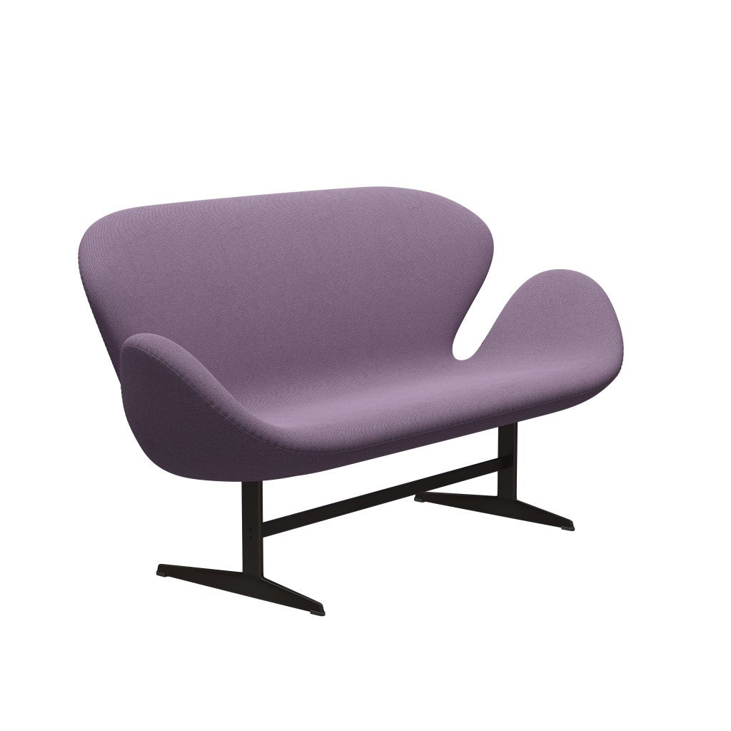 [product_category]-Fritz Hansen Swan Sofa 2 Seater, Brown Bronze/Capture Light Violet-Fritz Hansen-3321-CP4501-BBBASE-FRI-2