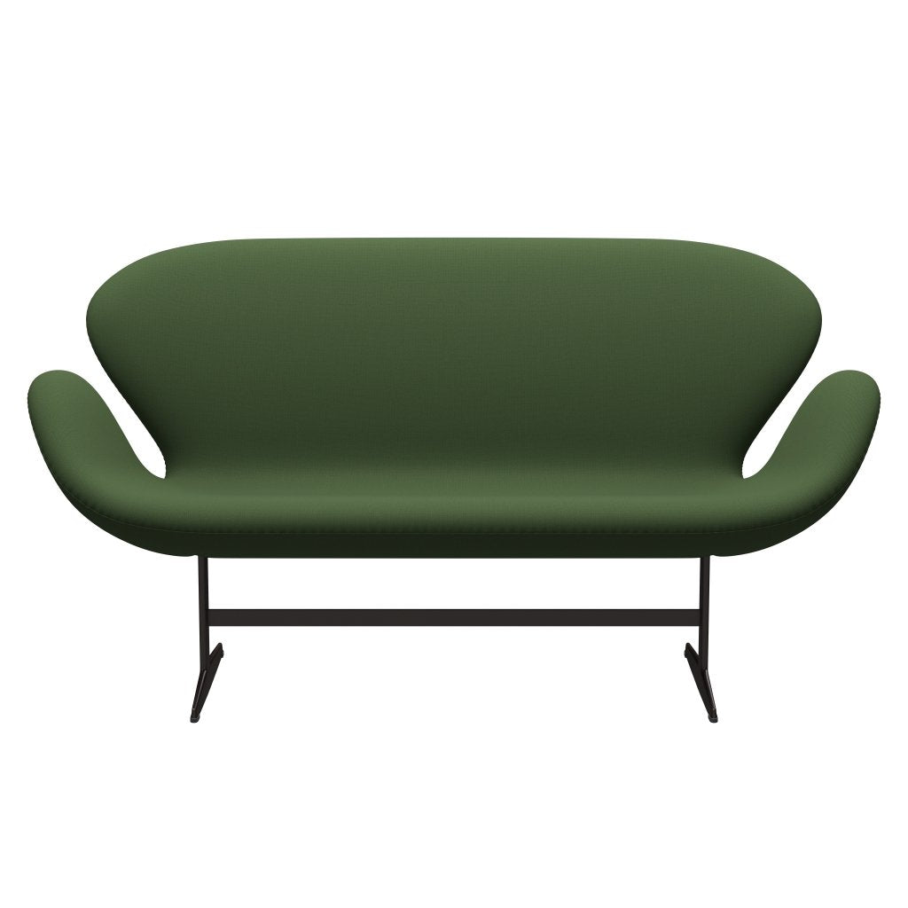 Fritz Hansen Swan Sofa 2 Seater, Brown Bronze/Capture Moss Green