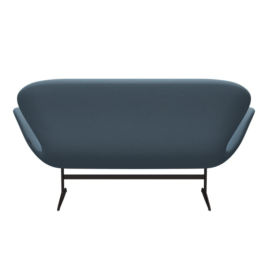 Fritz Hansen Swan Sofa 2 -Sitzer, braune Bronze/einfangen weiches Blau