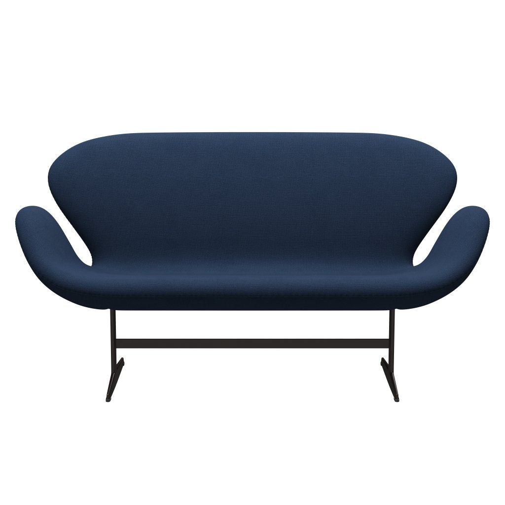 [product_category]-Fritz Hansen Swan Sofa 2 Seater, Brown Bronze/Christianshavn Blue-Fritz Hansen-3321-CH1154-BBBASE-FRI-1