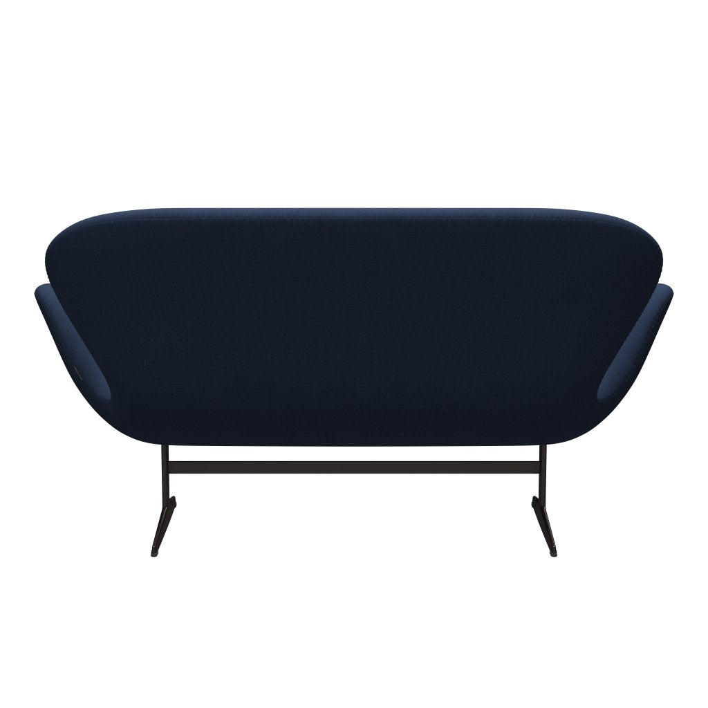 Fritz Hansen Swan Sofa 2 Seater, Brown Bronze/Christianshavn Dark Blue