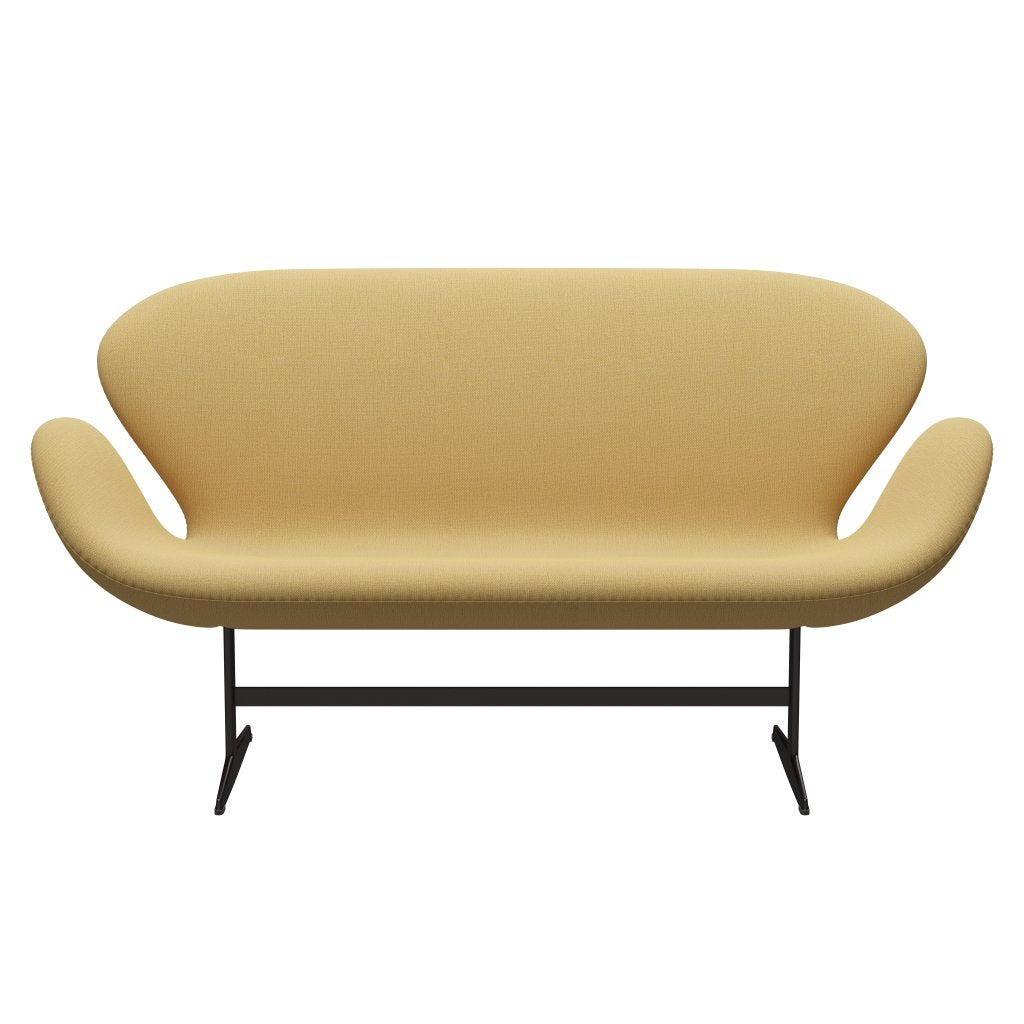 [product_category]-Fritz Hansen Swan Sofa 2 Seater, Brown Bronze/Christianshavn Yellow-Fritz Hansen-3321-CH1110-BBBASE-FRI-1