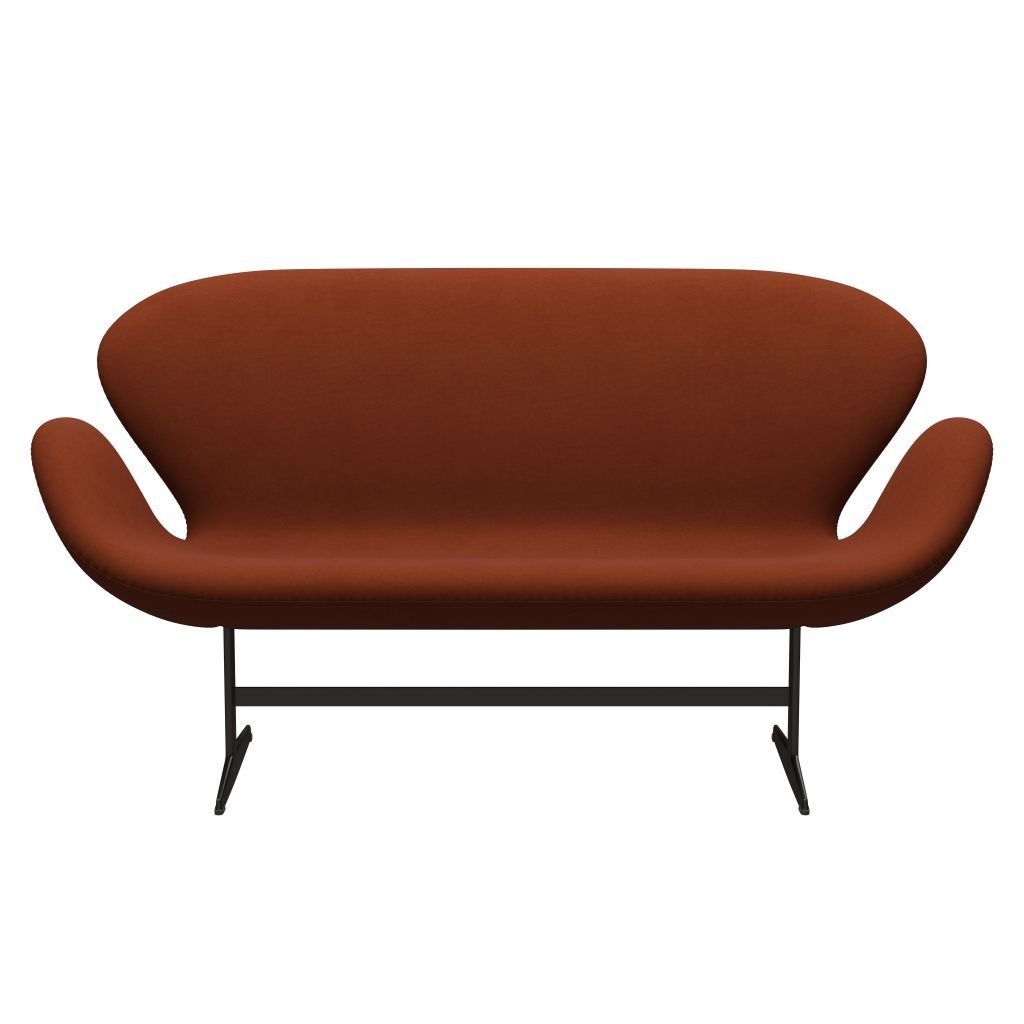 [product_category]-Fritz Hansen Swan Sofa 2 Seater, Brown Bronze/Comfort Dark Red (61018)-Fritz Hansen-3321-C61018-BBBASE-FRI-1