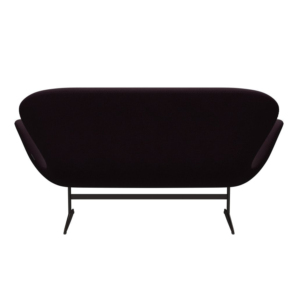 [product_category]-Fritz Hansen Swan Sofa 2 Seater, Brown Bronze/Diablo Plum-Fritz Hansen-3321-DIA301-BBBASE-FRI-4