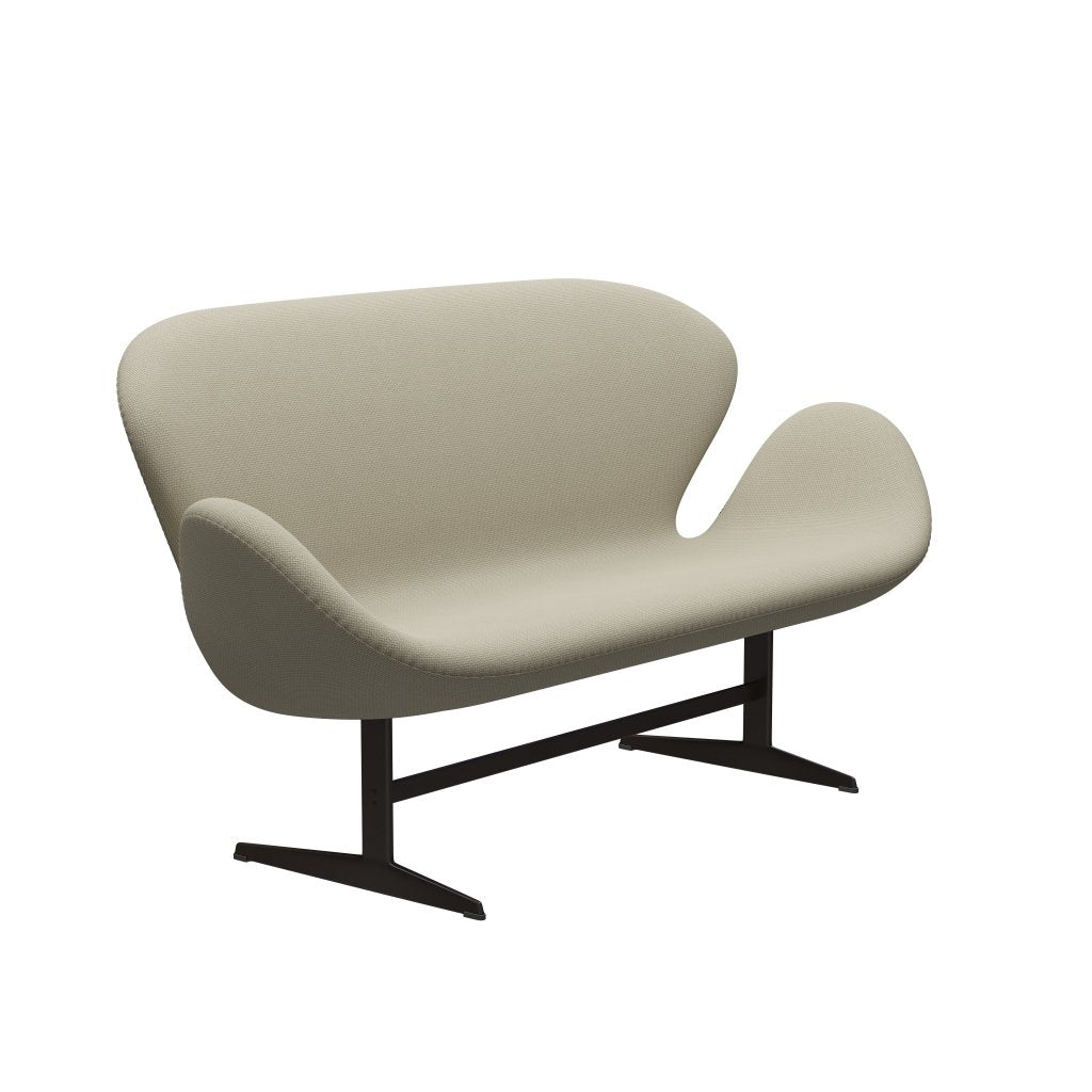 [product_category]-Fritz Hansen Swan Sofa 2 Seater, Brown Bronze/Diablo Sand-Fritz Hansen-3321-DIA103-BBBASE-FRI-2
