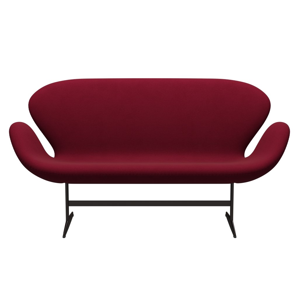 [product_category]-Fritz Hansen Swan Sofa 2 Seater, Brown Bronze/Divina Light Aubergine-Fritz Hansen-3321-DIV652-BBBASE-FRI-1