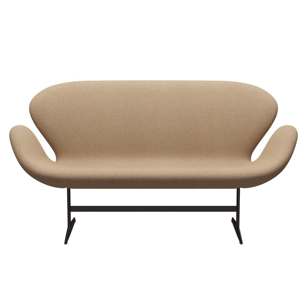 Fritz Hansen Swan Sofa 2 -sits, Brown Bronze/Divina MD Cappuccino