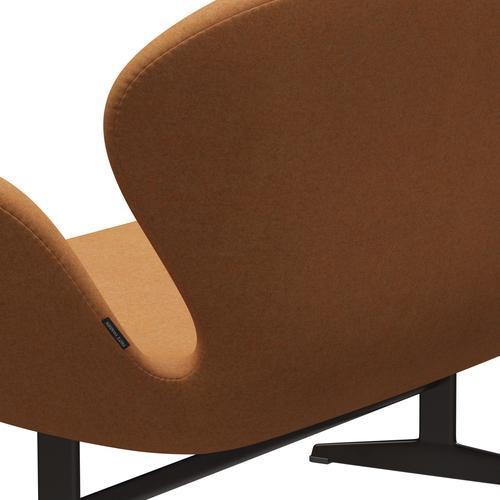 [product_category]-Fritz Hansen Swan Sofa 2 Seater, Brown Bronze/Divina Md Carrot-Fritz Hansen-3321-DMD433-BBBASE-FRI-5