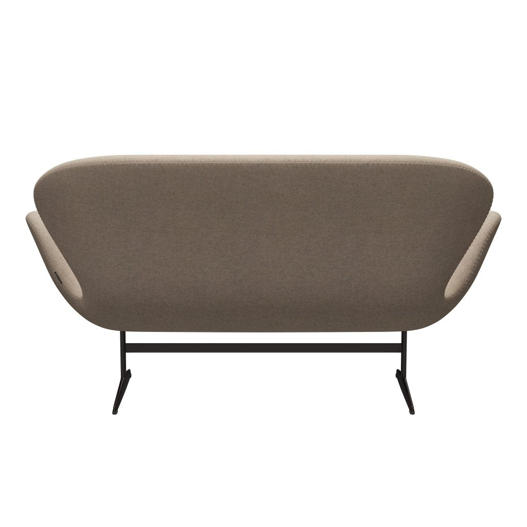 [product_category]-Fritz Hansen Swan Sofa 2 Seater, Brown Bronze/Divina Md Sand-Fritz Hansen-3321-DMD213-BBBASE-FRI-4