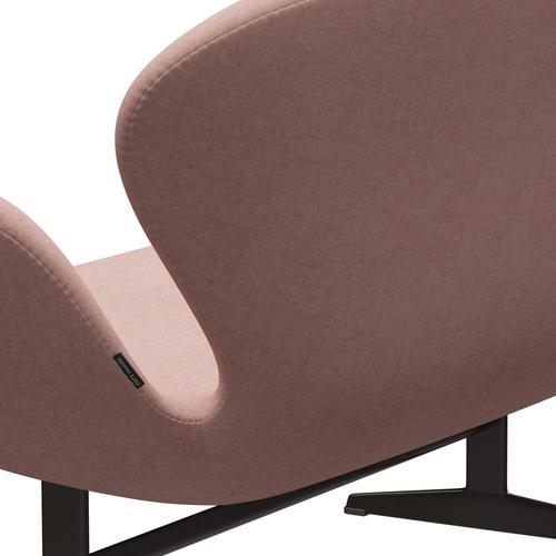 [product_category]-Fritz Hansen Swan Sofa 2 Seater, Brown Bronze/Divina Md Soft Pink-Fritz Hansen-3321-DMD613-BBBASE-FRI-5