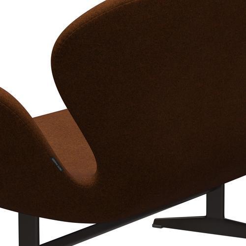 [product_category]-Fritz Hansen Swan Sofa 2 Seater, Brown Bronze/Divina Melange Burnt Orange-Fritz Hansen-3321-DIM571-BBBASE-FRI-5