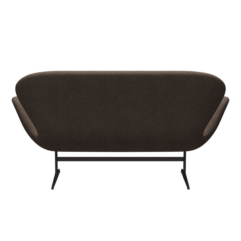 [product_category]-Fritz Hansen Swan Sofa 2 Seater, Brown Bronze/Divina Melange Dusty Brown-Fritz Hansen-3321-DIM260-BBBASE-FRI-4