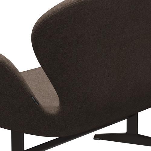 [product_category]-Fritz Hansen Swan Sofa 2 Seater, Brown Bronze/Divina Melange Dusty Brown-Fritz Hansen-3321-DIM260-BBBASE-FRI-5