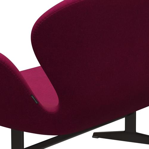 [product_category]-Fritz Hansen Swan Sofa 2 Seater, Brown Bronze/Divina Melange Lipstick Pink-Fritz Hansen-3321-DIM620-BBBASE-FRI-5