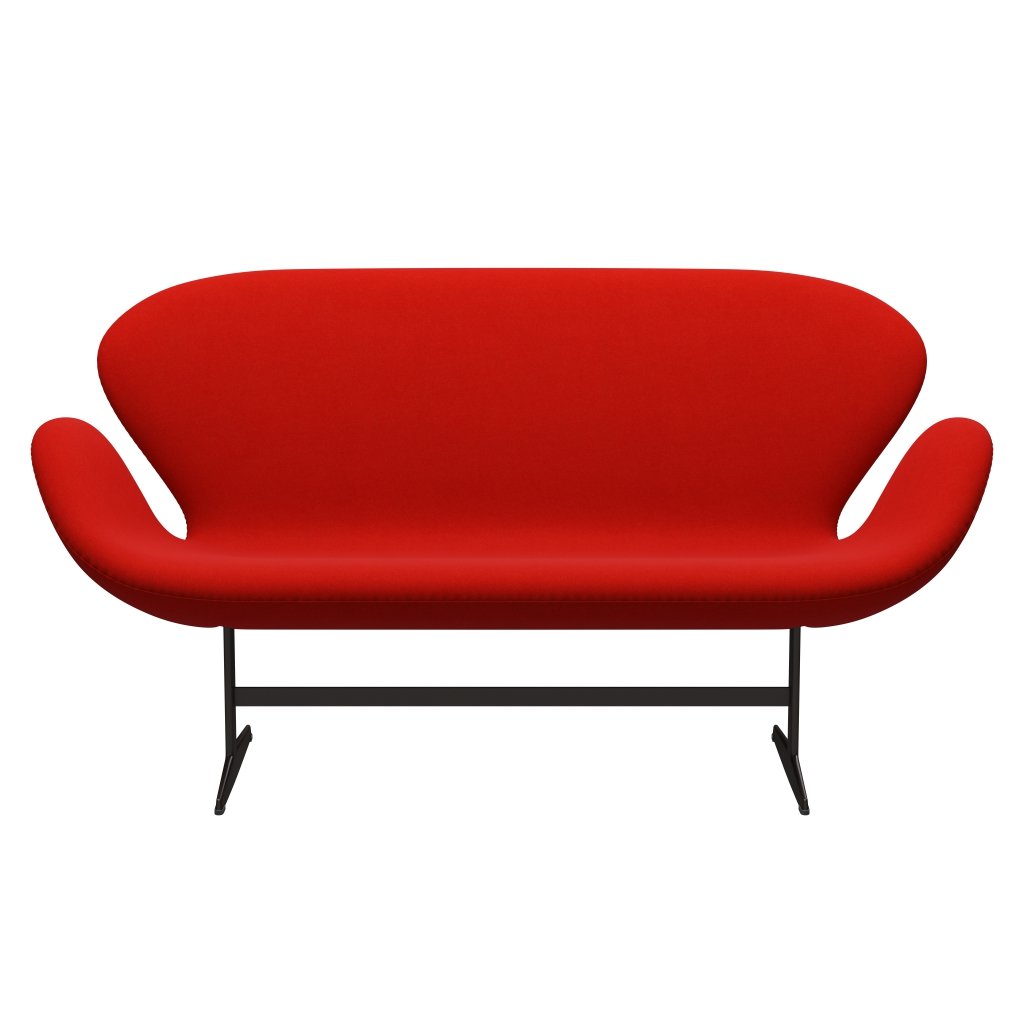 [product_category]-Fritz Hansen Swan Sofa 2 Seater, Brown Bronze/Divina Red (562)-Fritz Hansen-3321-DIV562-BBBASE-FRI-1