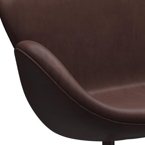 [product_category]-Fritz Hansen Swan Sofa 2 Seater, Brown Bronze/Embrace Chocolate-Fritz Hansen-3321-SECHOC-BBBASE-FRI-7