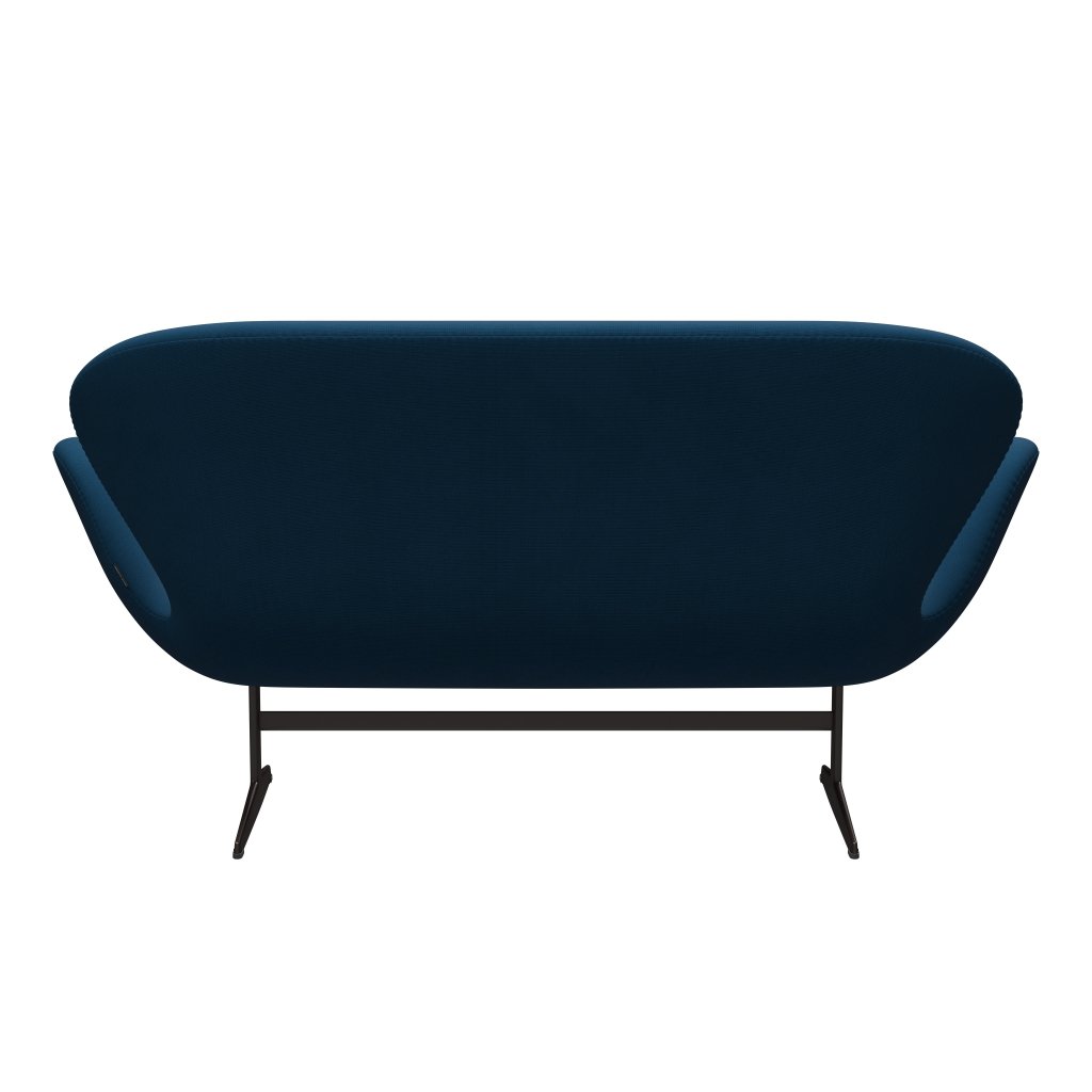 [product_category]-Fritz Hansen Swan Sofa 2 Seater, Brown Bronze/Fame Dark Blue Brown-Fritz Hansen-3321-F67005-BBBASE-FRI-4