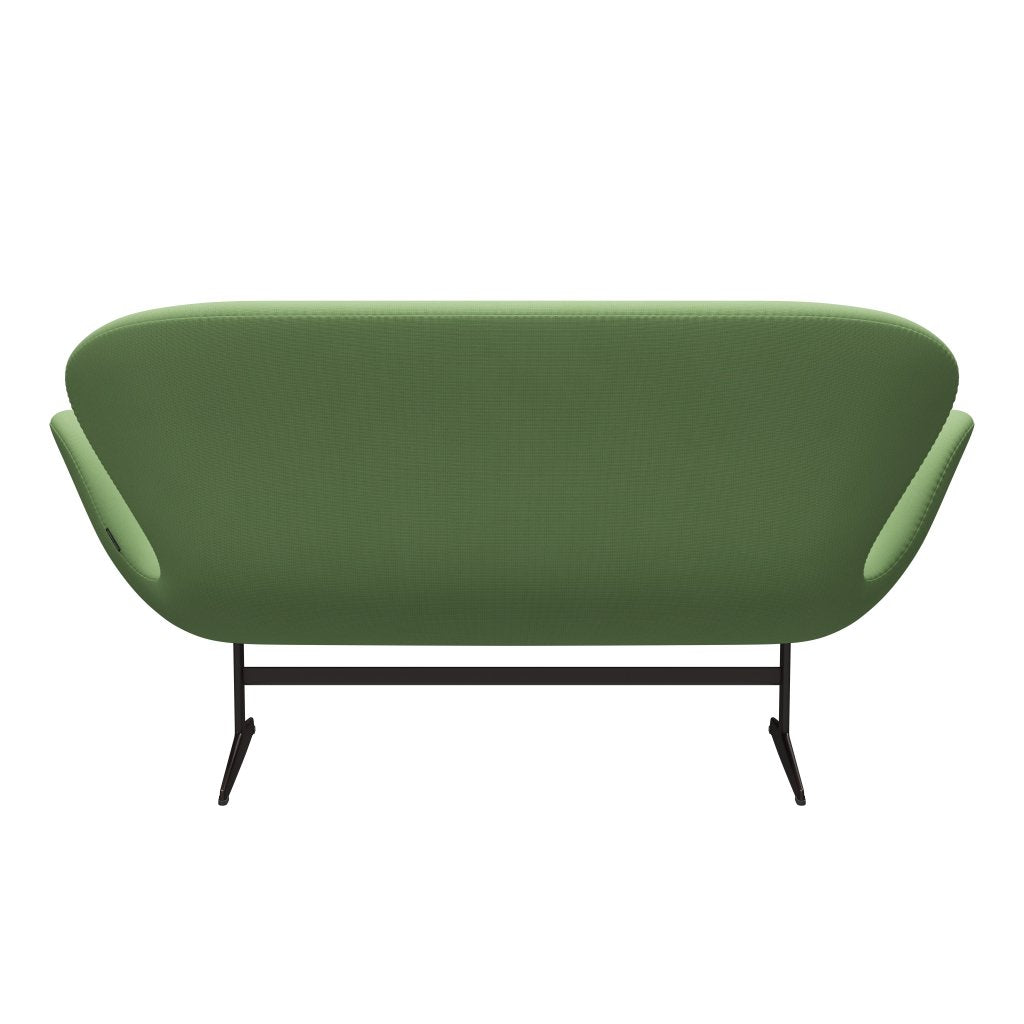 [product_category]-Fritz Hansen Swan Sofa 2 Seater, Brown Bronze/Fame Light Green-Fritz Hansen-3321-F68147-BBBASE-FRI-4