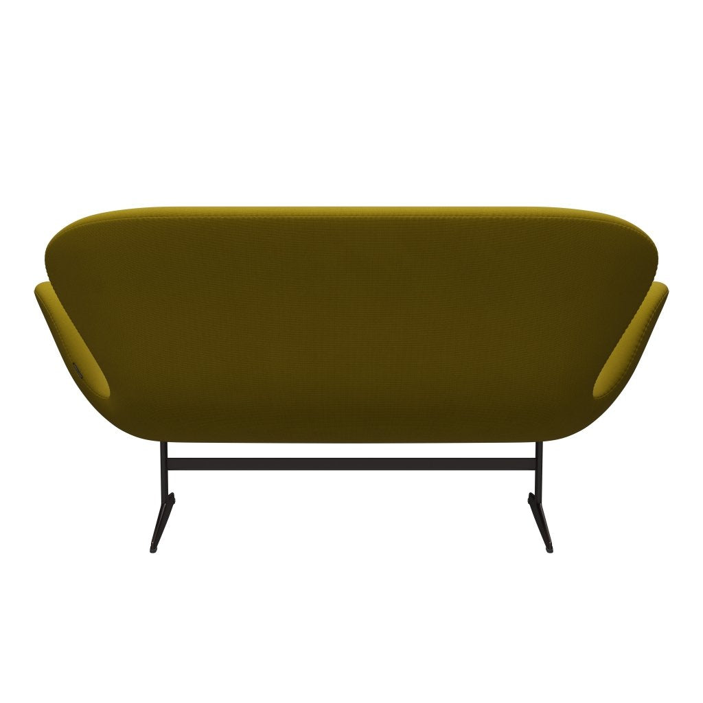 [product_category]-Fritz Hansen Swan Sofa 2 Seater, Brown Bronze/Fame Olive Green-Fritz Hansen-3321-F68004-BBBASE-FRI-4