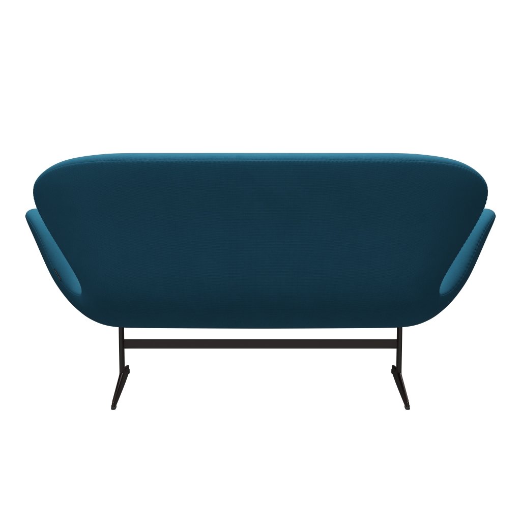 Fritz Hansen Swan Sofa 2 Seater, Brown Bronze/Fame Petroleum