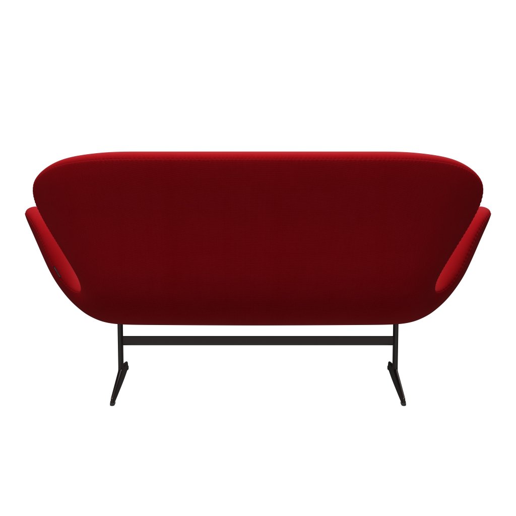 [product_category]-Fritz Hansen Swan Sofa 2 Seater, Brown Bronze/Fame Red (64089)-Fritz Hansen-3321-F64089-BBBASE-FRI-4