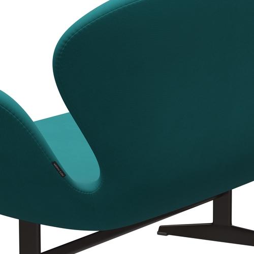 [product_category]-Fritz Hansen Swan Sofa 2 Seater, Brown Bronze/Fame Turquoise (67016)-Fritz Hansen-3321-F67016-BBBASE-FRI-5