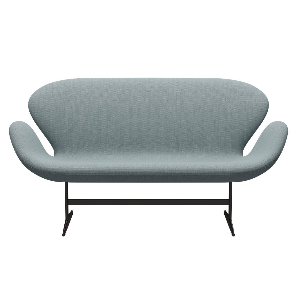 [product_category]-Fritz Hansen Swan Sofa 2 Seater, Brown Bronze/Fiord Green/Blue/Stone-Fritz Hansen-3321-FIO821-BBBASE-FRI-1