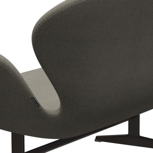 [product_category]-Fritz Hansen Swan Sofa 2 Seater, Brown Bronze/Hallingdal Beige-Fritz Hansen-3321-HAL123-BBBASE-FRI-5