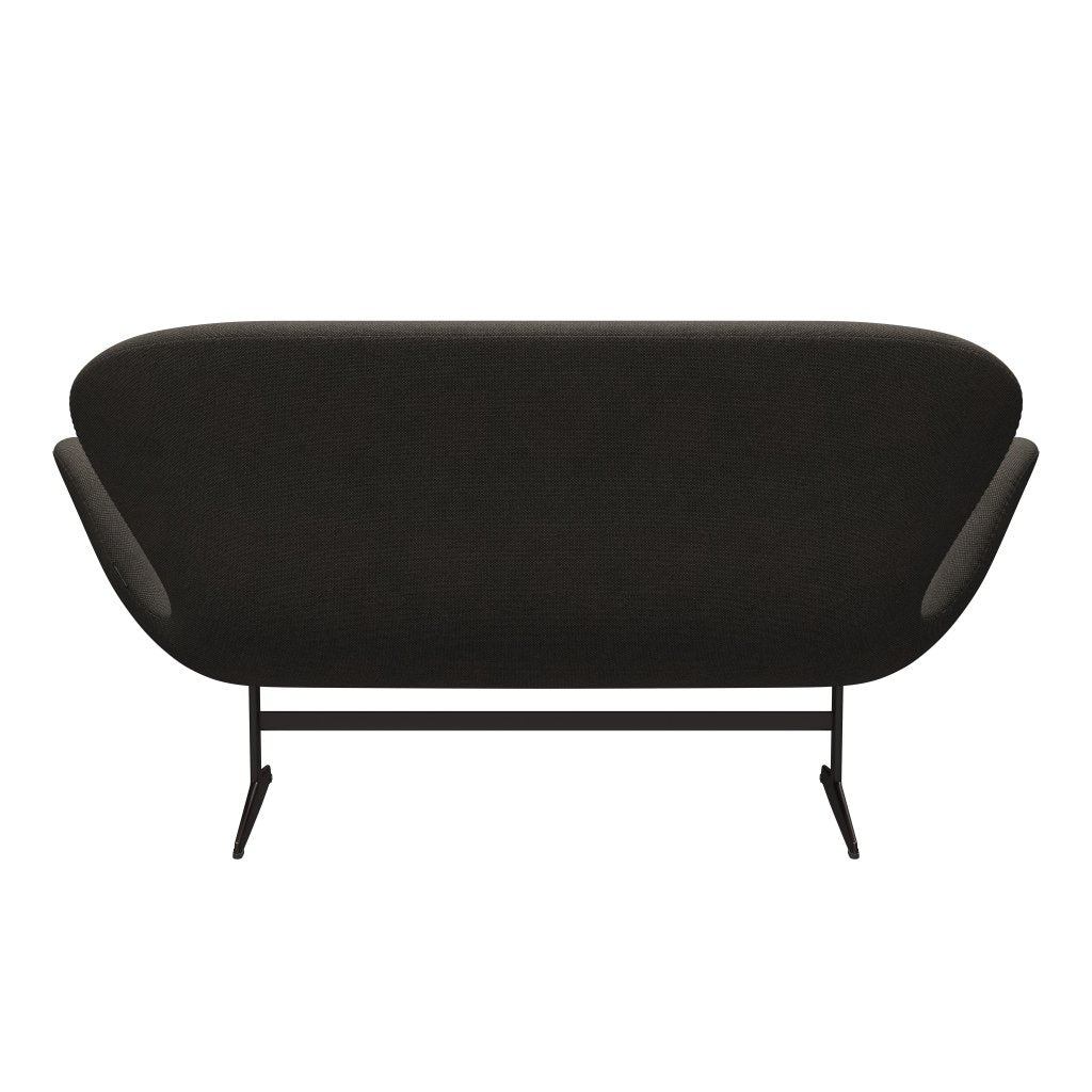 [product_category]-Fritz Hansen Swan Sofa 2 Seater, Brown Bronze/Hallingdal Charcoal Light-Fritz Hansen-3321-HAL153-BBBASE-FRI-4