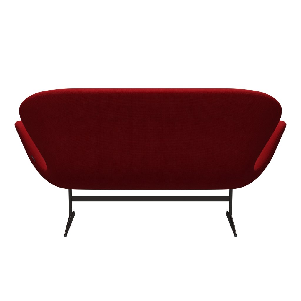 [product_category]-Fritz Hansen Swan Sofa 2 Seater, Brown Bronze/Hallingdal Classic Red-Fritz Hansen-3321-HAL674-BBBASE-FRI-4