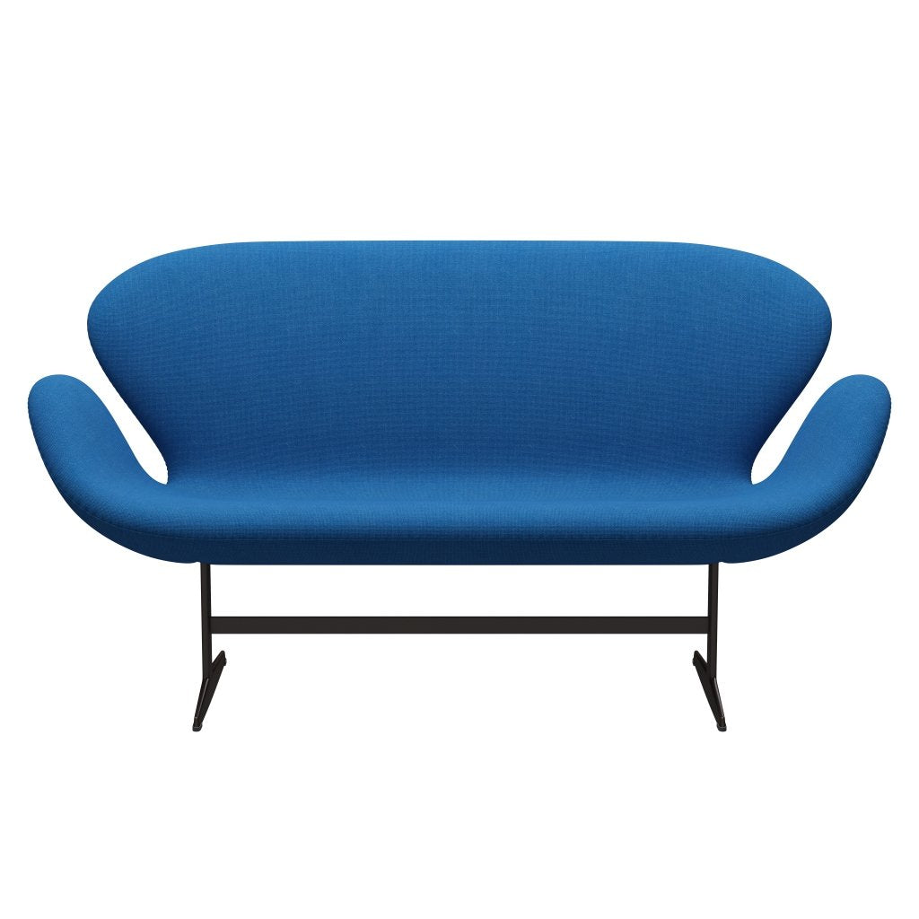 [product_category]-Fritz Hansen Swan Sofa 2 Seater, Brown Bronze/Hallingdal Light Blue-Fritz Hansen-3321-HAL723-BBBASE-FRI-1