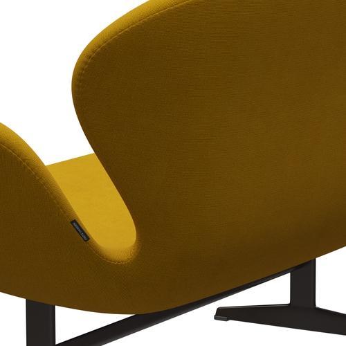 [product_category]-Fritz Hansen Swan Sofa 2 Seater, Brown Bronze/Hallingdal Mustard-Fritz Hansen-3321-HAL457-BBBASE-FRI-5