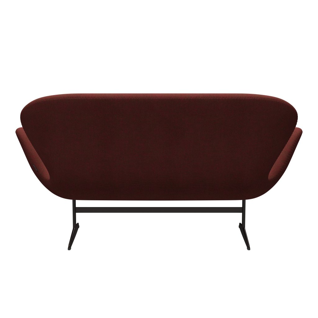 [product_category]-Fritz Hansen Swan Sofa 2 Seater, Brown Bronze/Hallingdal Red/Green-Fritz Hansen-3321-HAL660-BBBASE-FRI-4