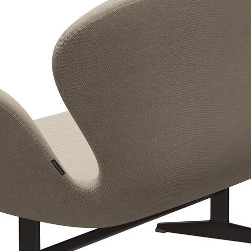 [product_category]-Fritz Hansen Swan Sofa 2 Seater, Brown Bronze/Hallingdal Sand-Fritz Hansen-3321-HAL200-BBBASE-FRI-5