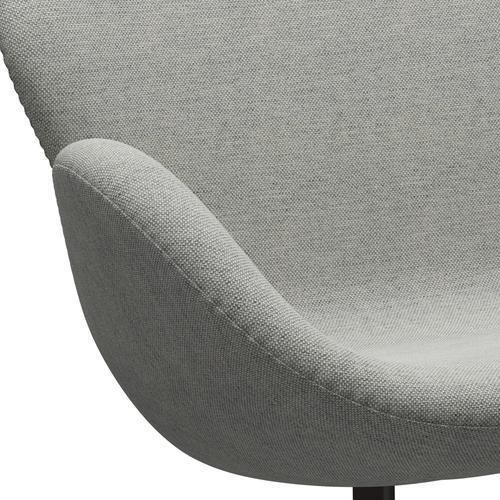 [product_category]-Fritz Hansen Swan Sofa 2 Seater, Brown Bronze/Hallingdal White/Grey-Fritz Hansen-3321-HAL110-BBBASE-FRI-7