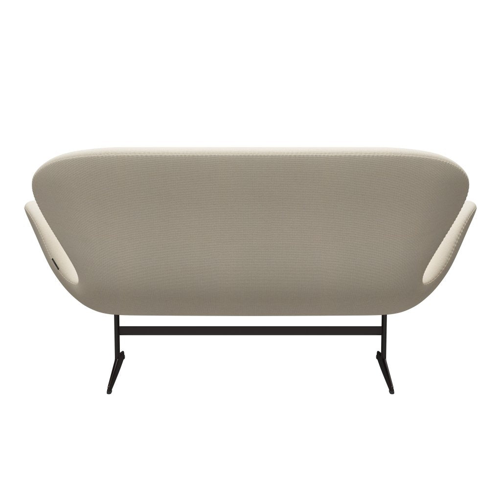 [product_category]-Fritz Hansen Swan Sofa 2 Seater, Brown Bronze/Hallingdal Wool White-Fritz Hansen-3321-HAL100-BBBASE-FRI-4