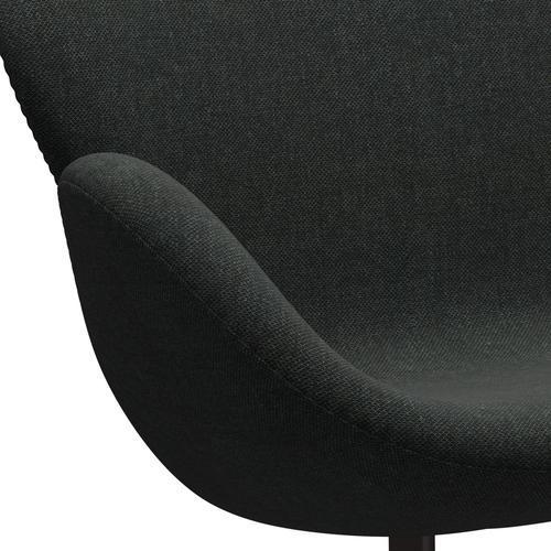 [product_category]-Fritz Hansen Swan Sofa 2 Seater, Brown Bronze/Re Wool Black/Natural-Fritz Hansen-3321-REW198-BBBASE-FRI-7