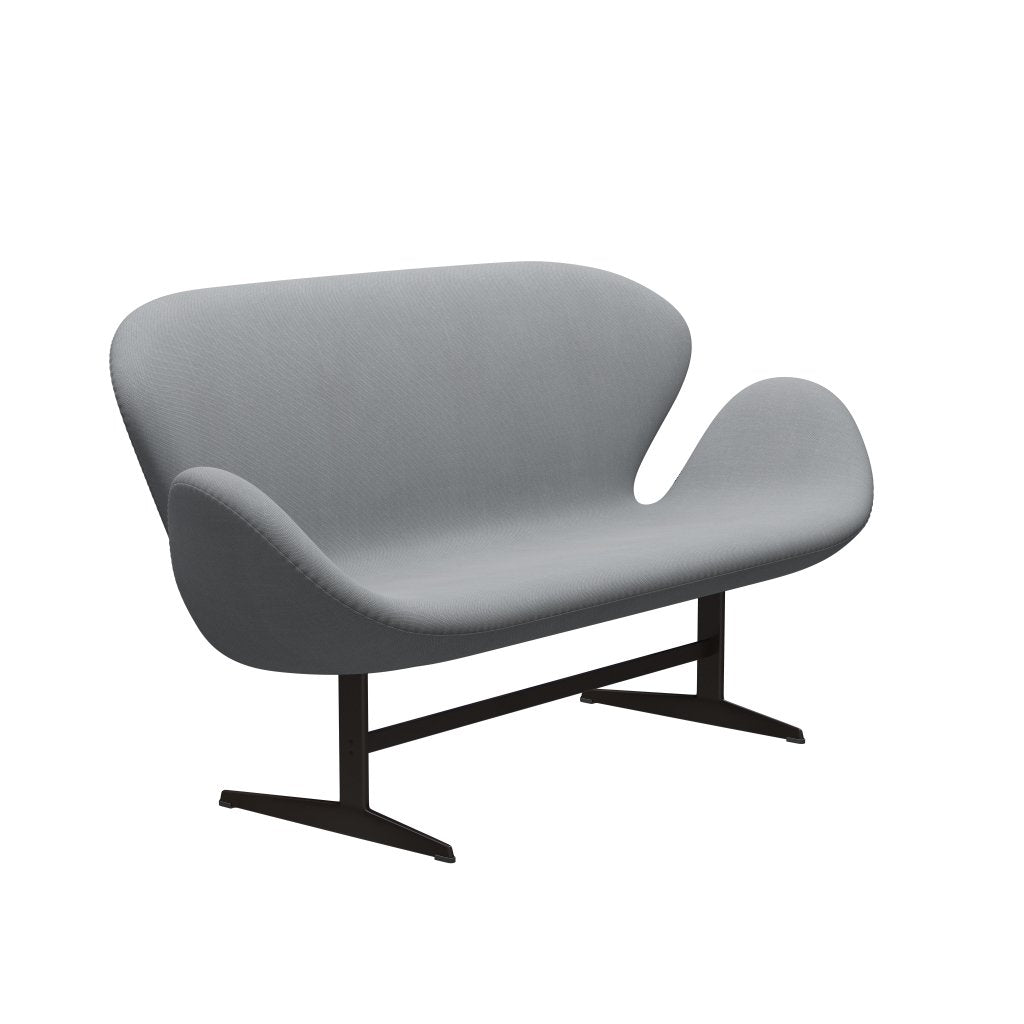 [product_category]-Fritz Hansen Swan Sofa 2 Seater, Brown Bronze/Steelcut Light Grey-Fritz Hansen-3321-STI140-BBBASE-FRI-2