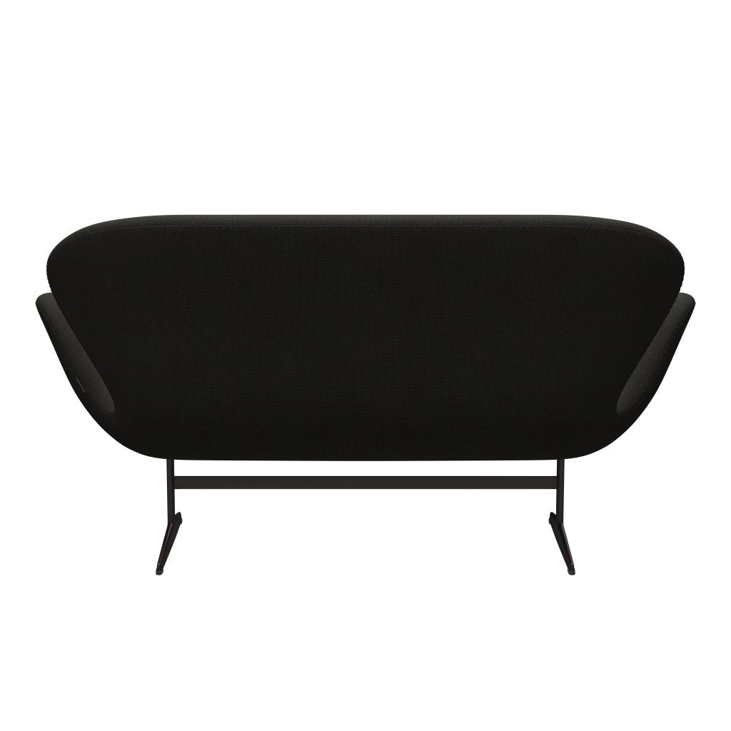 [product_category]-Fritz Hansen Swan Sofa 2 Seater, Brown Bronze/Steelcut Trio Dark Brown-Fritz Hansen-3321-STR383-BBBASE-FRI-4