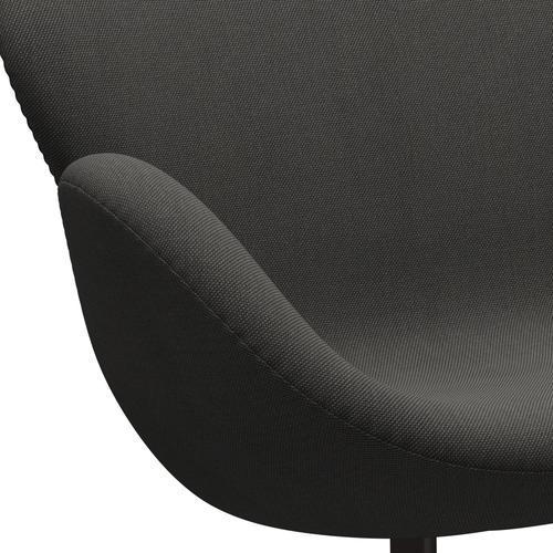 [product_category]-Fritz Hansen Swan Sofa 2 Seater, Brown Bronze/Steelcut Trio Dark Grey-Fritz Hansen-3321-STR176-BBBASE-FRI-7