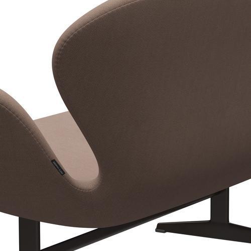 [product_category]-Fritz Hansen Swan Sofa 2 Seater, Brown Bronze/Steelcut Trio Sand Colours-Fritz Hansen-3321-STR426-BBBASE-FRI-5