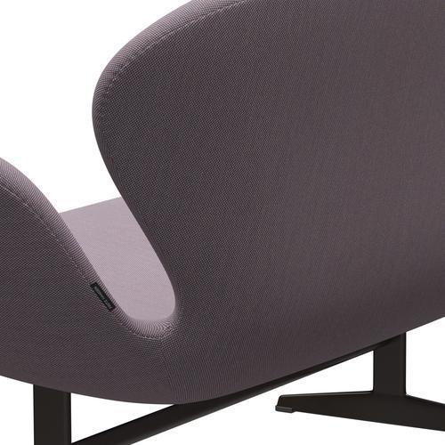 [product_category]-Fritz Hansen Swan Sofa 2 Seater, Brown Bronze/Steelcut Trio White/Violet-Fritz Hansen-3321-STR806-BBBASE-FRI-5