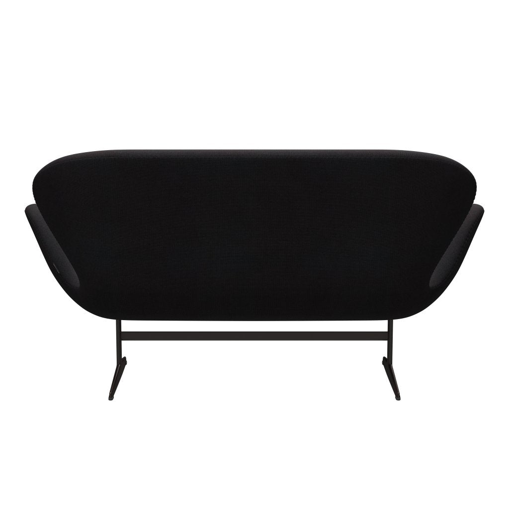 [product_category]-Fritz Hansen Swan Sofa 2 Seater, Brown Bronze/Sunniva Black (683)-Fritz Hansen-3321-SV683-BBBASE-FRI-4