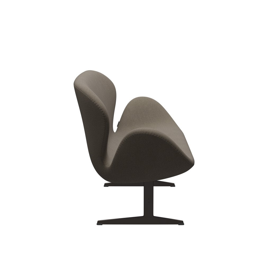 Fritz Hansen Swan canapé 2 places, bronze brun / sunniva chocolat / gris clair