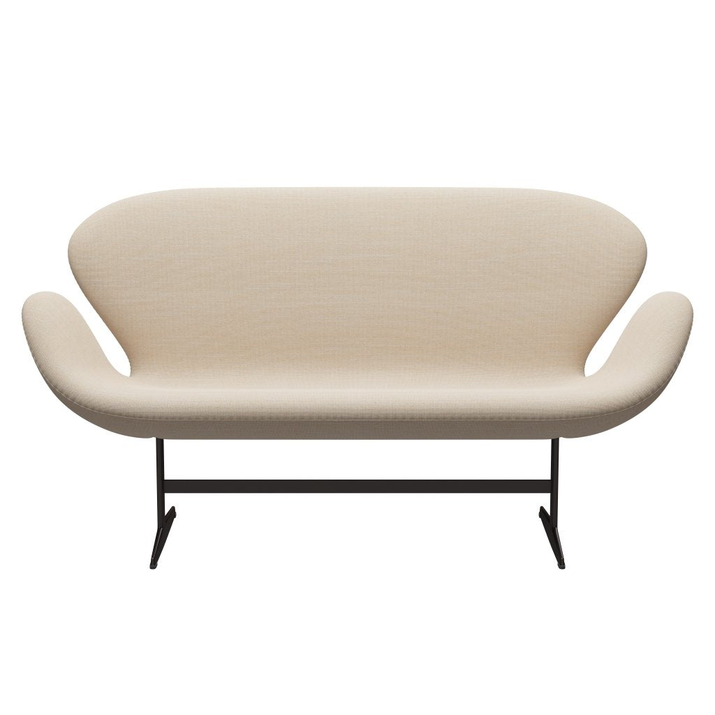 [product_category]-Fritz Hansen Swan Sofa 2 Seater, Brown Bronze/Sunniva Crème/Sand-Fritz Hansen-3321-SV423-BBBASE-FRI-1