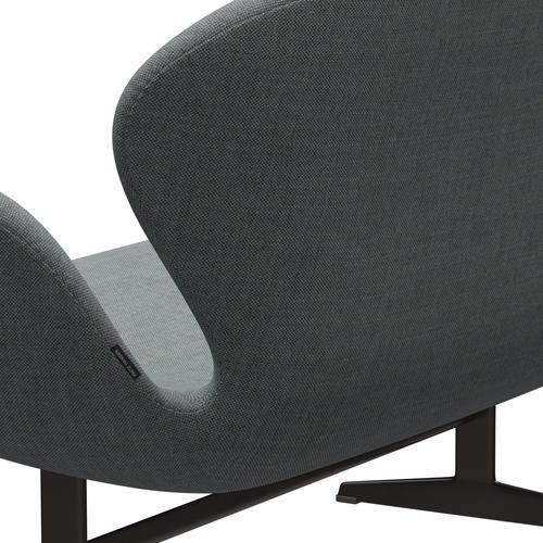 [product_category]-Fritz Hansen Swan Sofa 2 Seater, Brown Bronze/Sunniva Grey/Pale Green-Fritz Hansen-3321-SV152-BBBASE-FRI-5