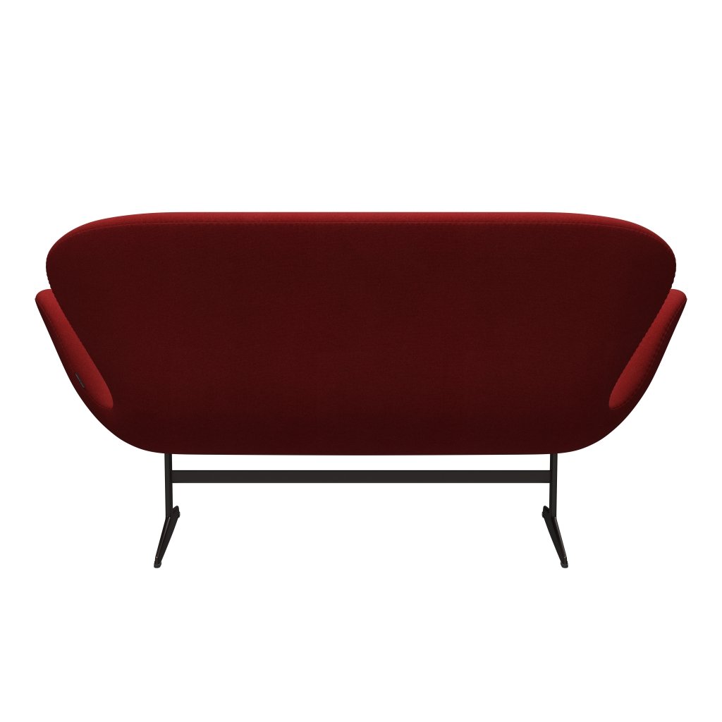 [product_category]-Fritz Hansen Swan Sofa 2 Seater, Brown Bronze/Tonus Burnt Red-Fritz Hansen-3321-TON207-BBBASE-FRI-4