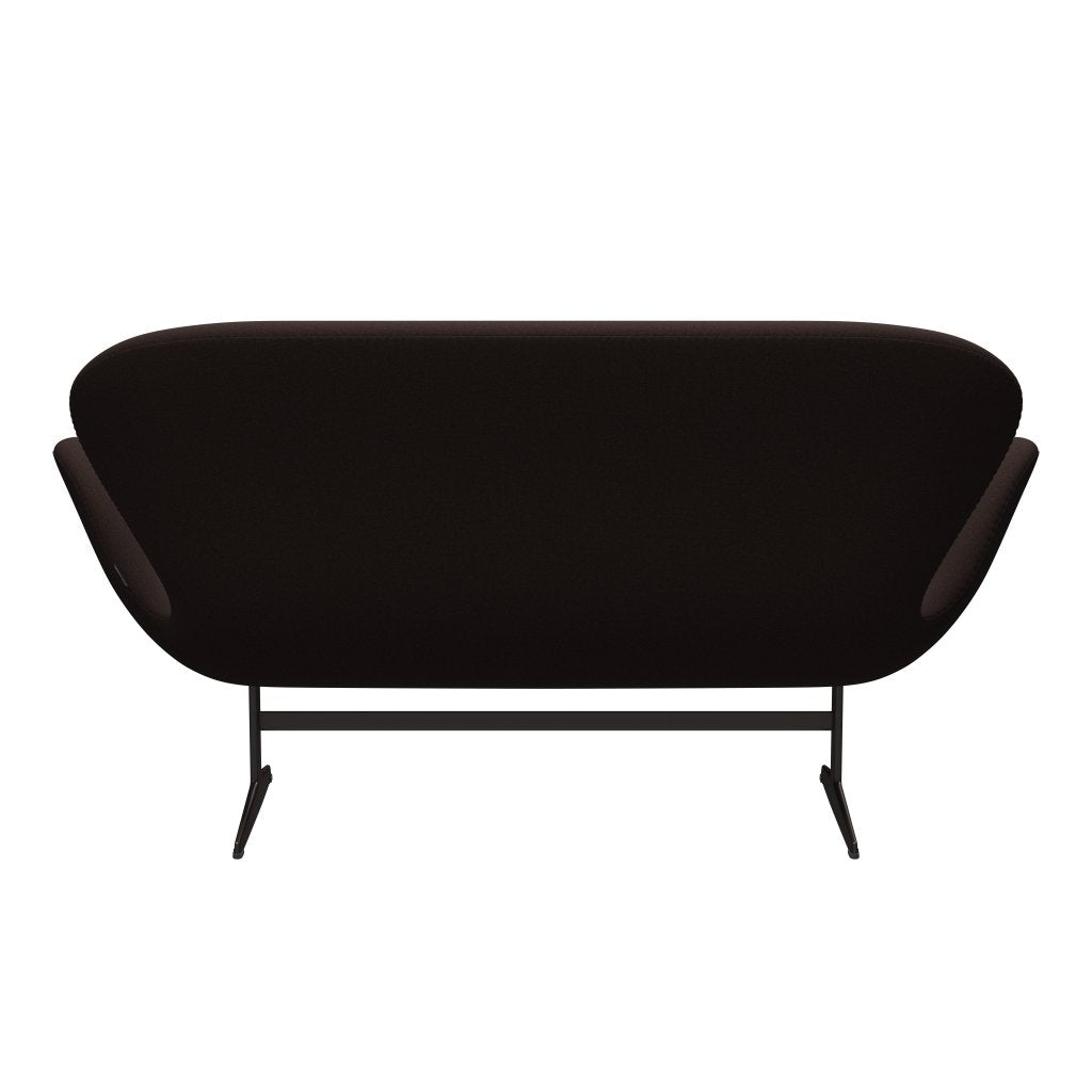 [product_category]-Fritz Hansen Swan Sofa 2 Seater, Brown Bronze/Tonus Dark Brown-Fritz Hansen-3321-TON394-BBBASE-FRI-4