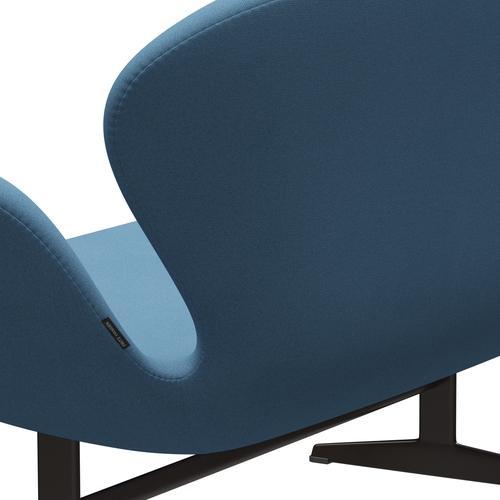 [product_category]-Fritz Hansen Swan Sofa 2 Seater, Brown Bronze/Tonus Pastel Blue-Fritz Hansen-3321-TON508-BBBASE-FRI-5