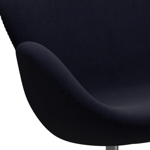 [product_category]-Fritz Hansen Swan Sofa 2 Seater, Satin Brushed Aluminium/Canvas Midnight Blue-Fritz Hansen-3321-CA0786-SPAL-FRI-7